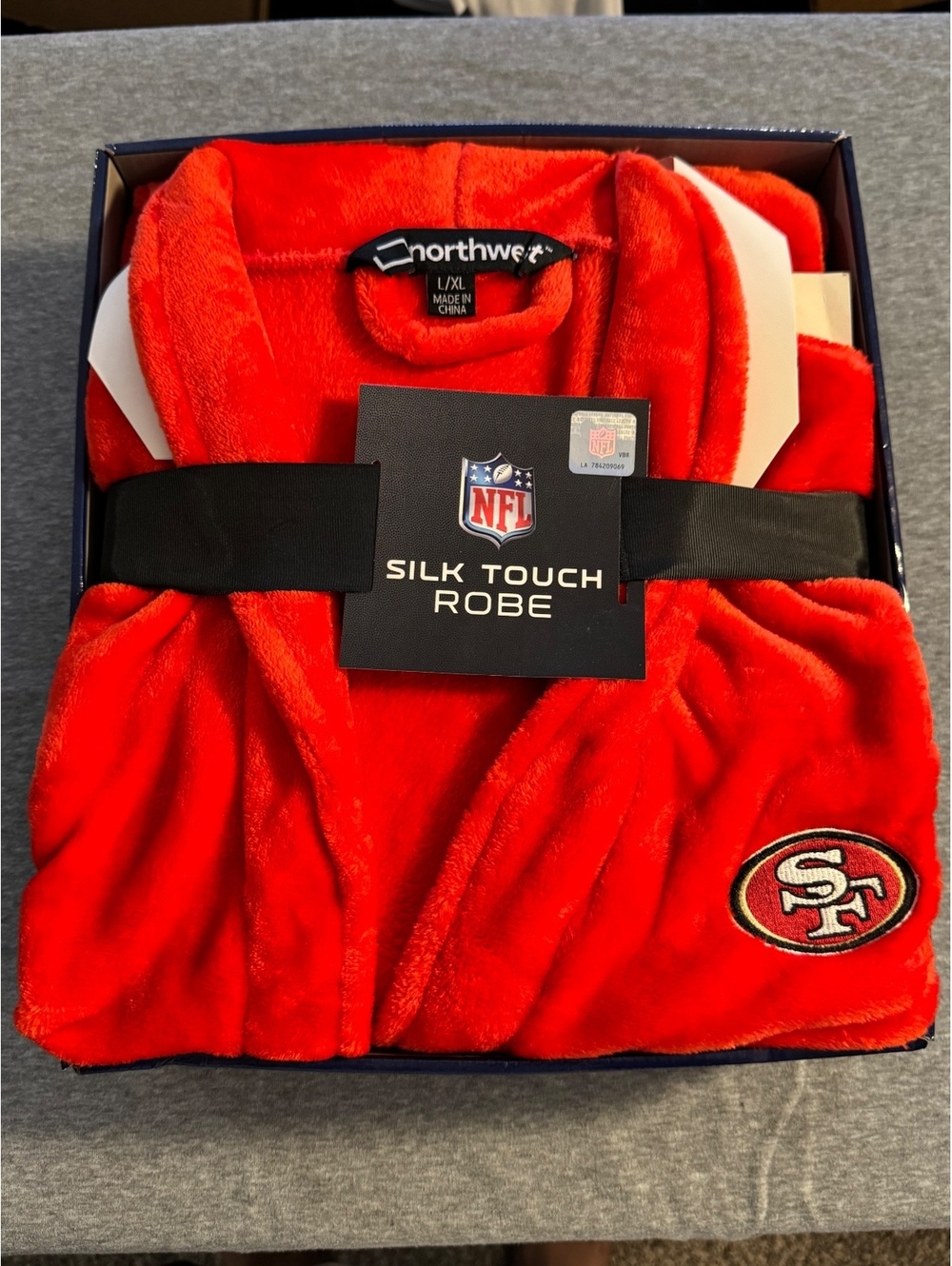 San Francisco 49ers NFL Silk Touch Robe Red L XL